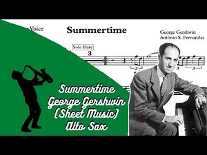 Summertime - George Gershwin (Sheet Music) Alto Sax