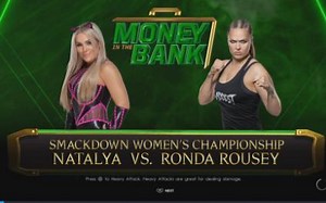 WWE 2K22 RONDA ROUSEY vs NATALYA - SMACKDOWN WOMEN'S CHAMPIONSHIP -