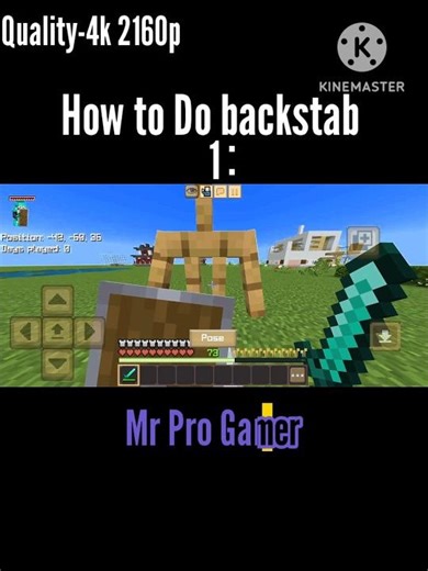 Backstab trick in Minecraft