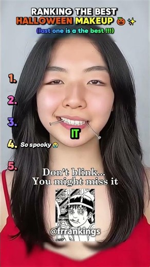 Ranking The Best HALLOWEEN Makeup 🎃✨ #tiktokviral #halloweenmakeup #usa #viral #ranking