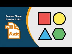 How to Hide or Delete Shape Borders in PDFs in Foxit PDF Editor
