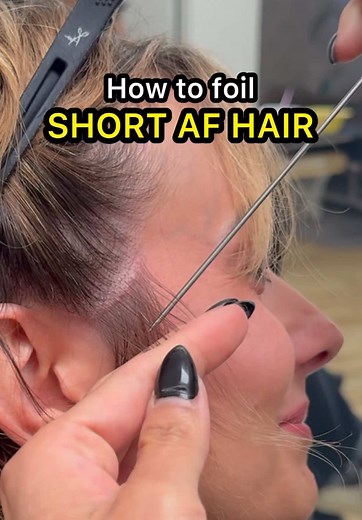 Mastering Short Hair Foiling Techniques