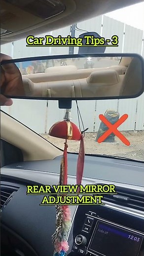 How to Adjust Rear View Mirrors Correctly|Car Driving Tips - 3 for Beginners #cardrivingtips