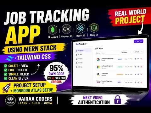🚀 Build a Job Tracking System (MERN Stack) – From Scratch! Tamil🔥