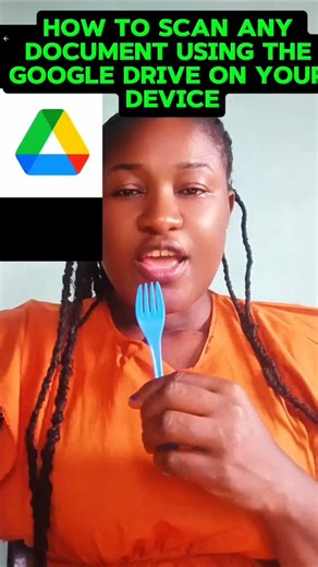 Teenah Nonyelum Teenah on Instagram: "How to Scan any Document using the Google Drive app on your Device 🙄 #techtips #PhoneTips"