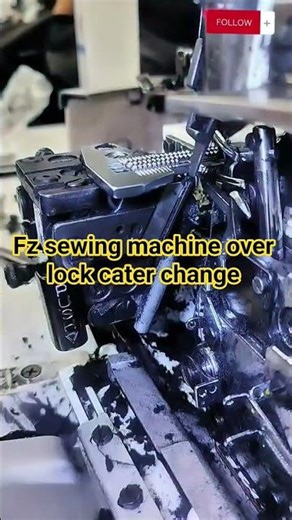 over lock machine cater change #sewingmachine fz sewing machine