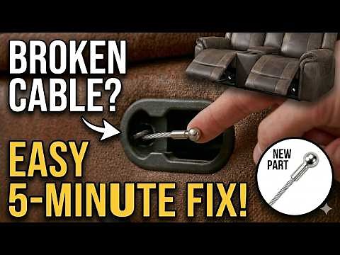Recliner Sofa Pull Handle Repair 5-Minute Cable Replacement Fix (Step-by-Step)