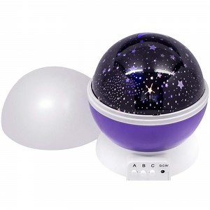 [Hot Item] Purple LED Night Light Projector with 6 Projection