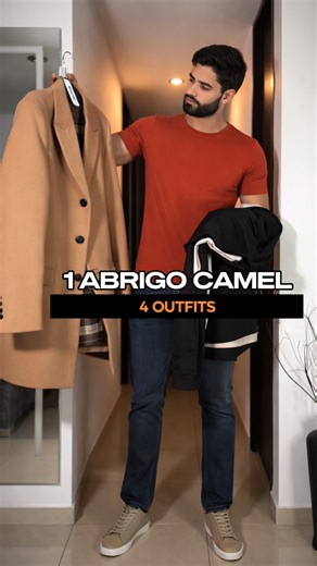4 formas de llevar un abrigo camel para hombre