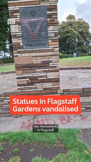 Vandals have destroyed a 155-year-old monument and graffitied another in Melbourne's Flagstaff Gardens overnight. The Pioneer Monument appeared to be in pieces on Thursday morning, with the words "death to 'Australia'" graffitied at its base. Tune in to 774 ABC Radio Melbourne or on the ABC listen app: https://ab.co/ABCListenApp #774ABCMelbourne | ABC Melbourne