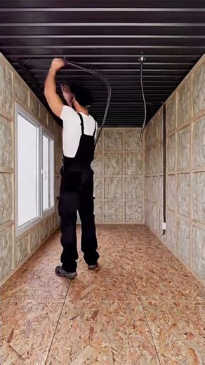 I built a 🔥 modern mini house from a shipping container! 🏡✨ #transformation #satisfying #tinyhouse