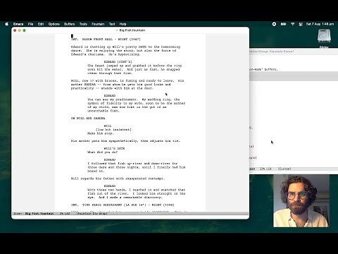 Screenwriting with Emacs Fountain Mode: Getting Started