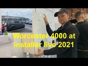 GOING TO INSTALLER LIVE 2021 to see and review the new Worcester 4000 combination boiler.
