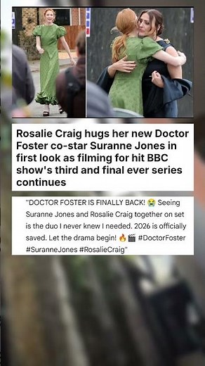 Rosalie Craig hugs her new Doctor Foster co-star Suranne Jones in first look as ... #celebrity