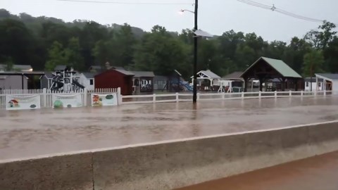 Route 22 in Bound Brook, NJ faces severe flooding from continuous rain
