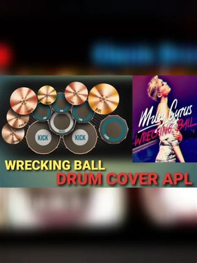 wrecking ball drum cover apl #drums #drummer