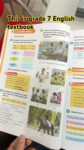 English textbook of grade 7 #simplelife