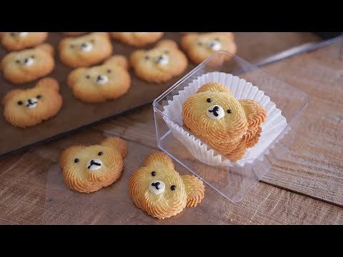 So Cute Teddy Bear Butter Cookie Recipe🧸