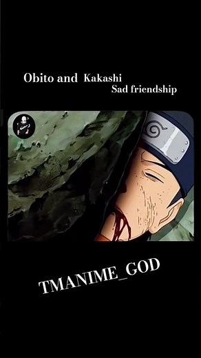 Obito and kakashi sad friendship 😭😥 #naruto #kakashi #obito #rin