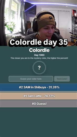 C3G on Instagram: "Colordle day 35 Follow my socials: Twitch: chick3n_god YouTube: Chick3nGod #chick3n_god #fyp #viral #funny #gaming #twitch #wordle #colordle"