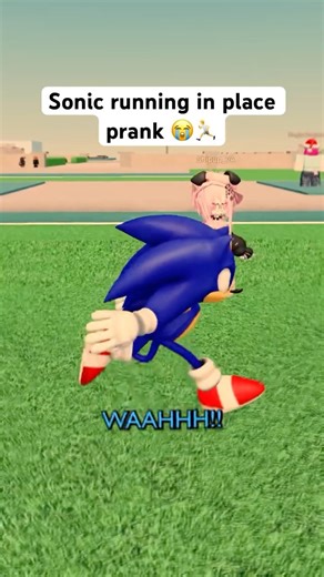 SONIC RUNNING IN PLACE PRANK 😭🏃 #roblox #funny #sonic