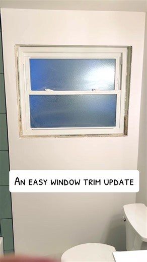 This has got to be the easiest way to frame out a window #window #windowtrim #trimwork #homeimprovement #hometips #diy #diyprojects #howto #tutorials #tiktoktaughtme