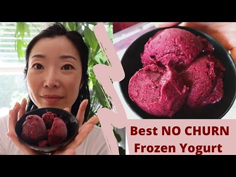Secret to Soft & Creamy homemade frozen yogurt - No Machine | Will not Turn Hard