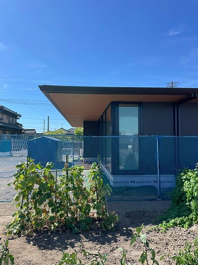 積水ハウス 平屋 デザイン| ベルバーン 外構 ウッドデッキ注文住宅