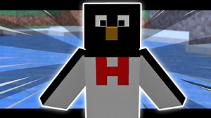 I found the Minecraft penguins on a snowy adventure