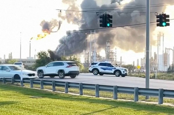 Fire out and shelter-in-place order is lifted after oil refinery explosion near Texas coast