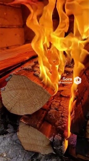 fire sprites dancing in the fire place