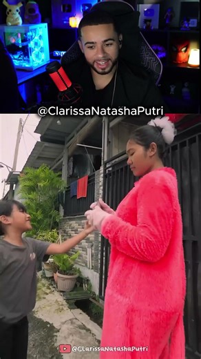 The girl helped her!