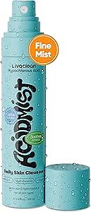Hypochlorous Acid Spray for Face & Body - 3.4 fl oz 0.02% HOCL - Helps Reduce Redness and Breakouts - Travel Size Hypochlorous Spray - Multi-Purpose Topical Facial Skin Repair - pH-Balancing Toner