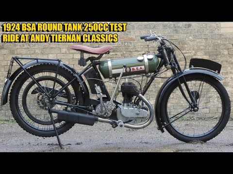 1924 BSA Round tank 250cc at Andy Tiernan Classics #09429BSA
