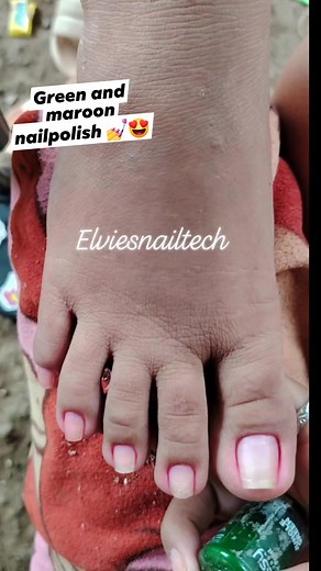 1.3K views · 2.9K reactions | Wow nice nails for green and maroon...