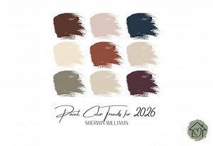 Sherwin Williams Paint Color Trends for 2026: Interior & Exterior Paint Colors (digital Download) - Etsy UK