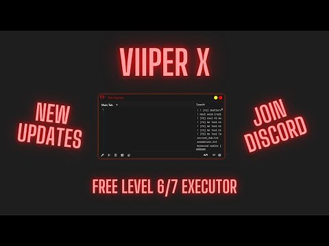 Viiper X (Update) - FREE LEVEL 6/7 EXECUTOR (Join The Discord)