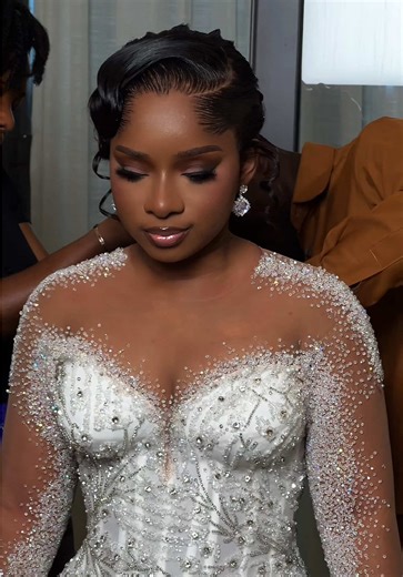 Stunning White Wedding Look for Stephanie