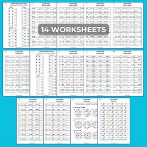 6 Times Tables Worksheets PDF 14 Pages   Answer Sheets KS1 KS2 Maths - Etsy Australia