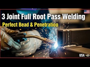 "3 Joint Full Root Pass Welding | Perfect Bead & Penetration (USA 🇺🇸)