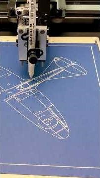 Spitfire Tail Detail | Pen Plotter Close-Up