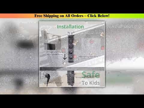 Wallpad Pull Pop Up Desktop Socket 3 Outlets 2.4A USB Ports or No 2M Extension Plug Retractable