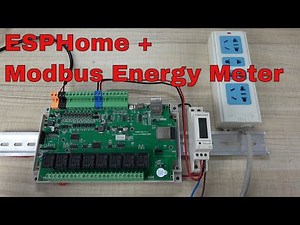 Energy meter add to ESPHome by RS485 Modbus For Home Assistant