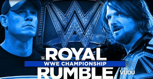 AJ Styles vs John Cena WWE Royal Rumble 2017