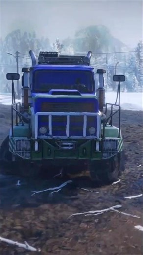 Long Logs Delivery!! #snowrunner #ps5 #shorts