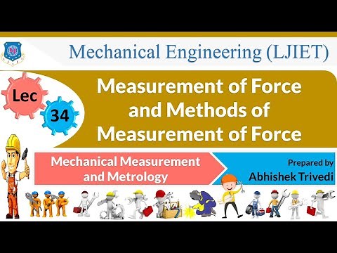 L 34 Measurement of Force and its Methods | Mechanical Measurement and Metrology | Mechanical