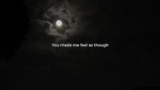 Moon Video Background with I Met You In The Dark Lyrics
