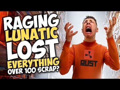 RAGING LUNATIC LOST EVERYTHING over 100 SCRAP?! (RUST TROLLING)