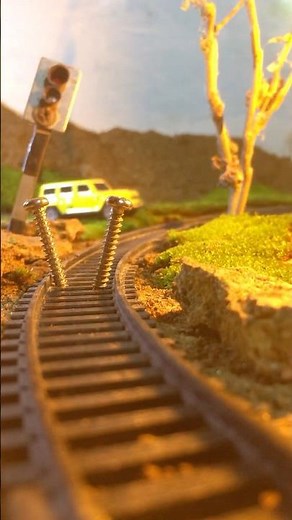 TRAIN VS METAL SCREWS 🔩 💥