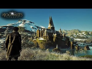 A Snowy Hogwarts Journey | Peaceful Winter Ambience in the Village & Hamlets (4K)